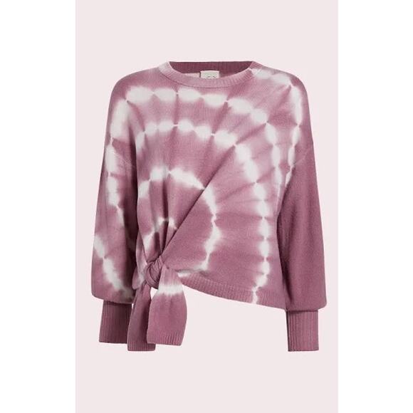Cinq a Sept Clerisa Wool Cashmere Tie Dye Purple Pullover Sweater Toro Sz S - Picture 1 of 9